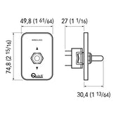 WCS 820 windlass control board by Quick - dimensions | EYS